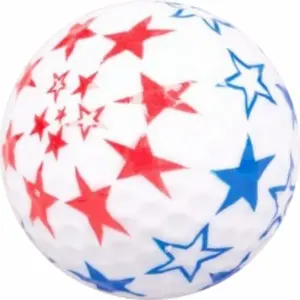 Set of 3 novelty golf balls printed with US stars Legend (x3)