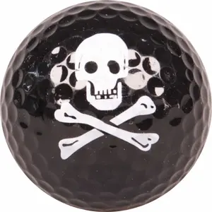 Set of 3 fancy black skull golf balls Legend (x3)