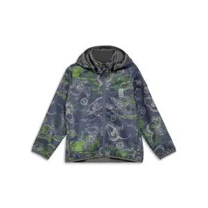 Children's zip-up hooded jacket Lego Saku 200 Softshell image-0