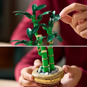 Jogo de construção de bambu da sorte botânica Lego image-3