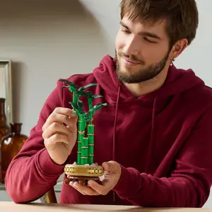 Jogo de construção de bambu da sorte botânica Lego image-4