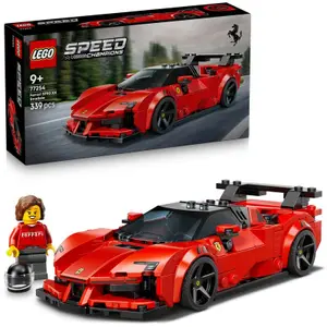 Juegos de construcción vehículo sf90 Speed Champions Ferrari Lego image-2