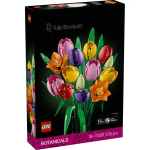 Botanic Tulip Bouquet Building Set Lego image-1