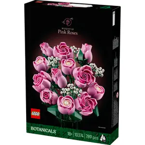 Botanic Pink Rose Bouquet Building Set Lego image-3