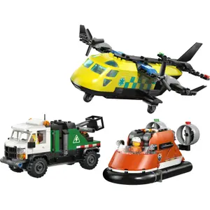 Airplane, Truck and Hovercraft City Building Set Lego image-4