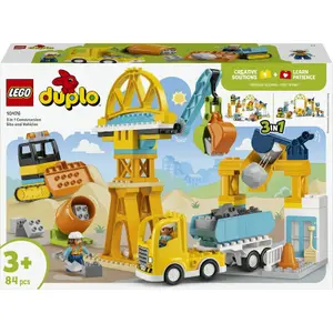 Duplo 3-in-1 Construction Site and Vehicle Building Set Lego