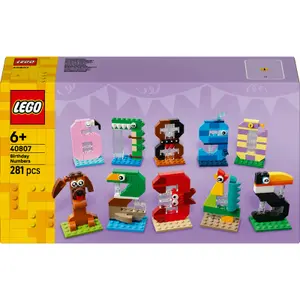 Juego de construcción números cumpleaños iconic Lego image-0