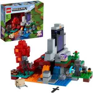 Ruined portal building sets Lego Minecr image-0