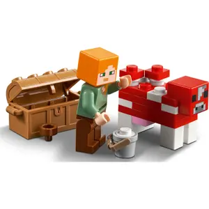 Mushroom house building sets Lego Minecrafte image-1
