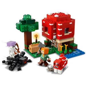 Mushroom house building sets Lego Minecrafte image-0