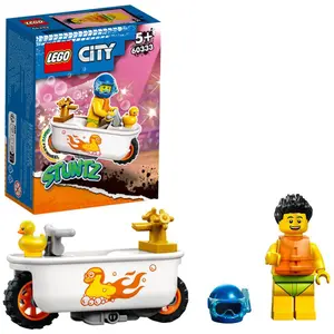 Motorcycle construction games waterfall bathtub Lego City image-0