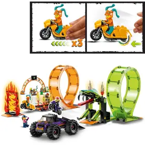 Konstruktionsspiele Lego Arène Cascad Double Looping City image-1