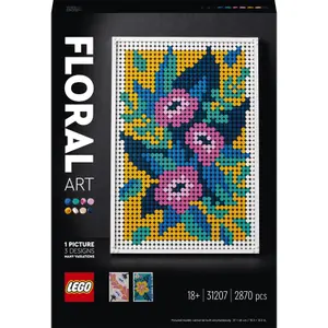 Floral art puzzle Lego image-0