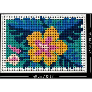 Floral art puzzle Lego image-3
