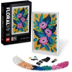 Floral art puzzle Lego image-4