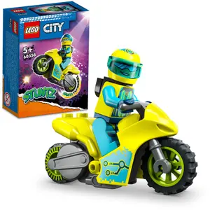 Construction games cyber motorcycle stunt Lego City image-2