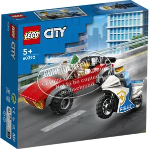 City police motorcycle chase Lego image-0