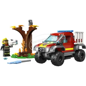 4x4 firefighters construction toy Lego City image-0