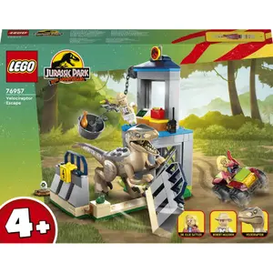 Velociraptor escape building set Lego Jurassic World image-1