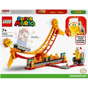 Lava wave merry-go-round extension play set Lego Mario Bros image-0