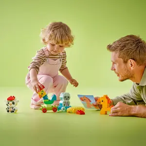 Jeux de construction le train des animaux duplo Lego image-4