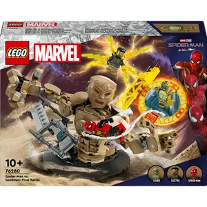 Jeux de construction spiderman vs homme sable Lego image-0