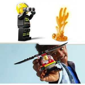 Jeux de construction Lego Helico Des Pompiers City image-3