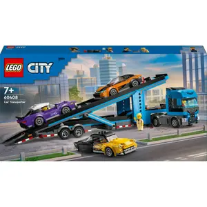 Juego de construcción camión de transporte vehículos deportivos ciudad Lego image-5