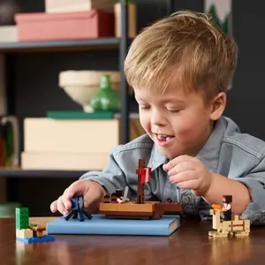 Jeux de construction voyage bateau pirate minecr Lego image-3
