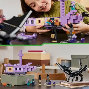 Jeux de construction dragon + navire lender minecr Lego image-2