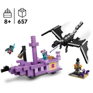 Jeux de construction dragon + navire lender minecr Lego image-4