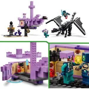 Jeux de construction dragon + navire lender minecr Lego image-0