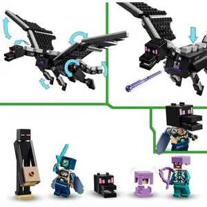 Jeux de construction dragon + navire lender minecr Lego image-5