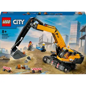Bauklötze Bagger Baustelle gelb Stadt Lego image-0