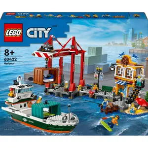 Port construction set + city cargo ship Lego image-5