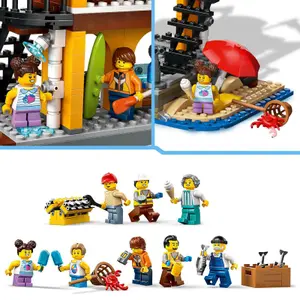 Port construction set + city cargo ship Lego image-3