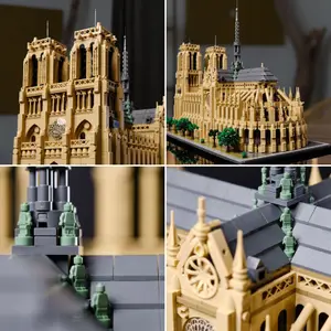 Byg selv Notre Dame i Paris arkitektur. Lego image-6