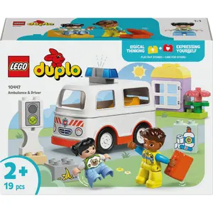 Αυτοκίνητο ασθενοφόρο με οδηγό duplo Lego image-0