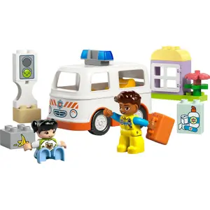 Αυτοκίνητο ασθενοφόρο με οδηγό duplo Lego image-2