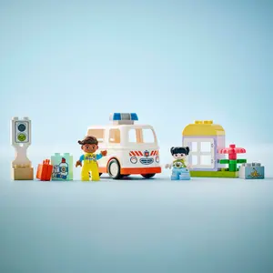 Αυτοκίνητο ασθενοφόρο με οδηγό duplo Lego image-5