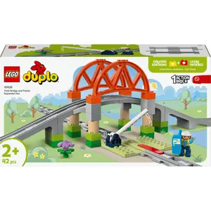 Bauklötze Erweiterung Schienenbrücke Duplo Lego image-1