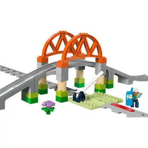 Bauklötze Erweiterung Schienenbrücke Duplo Lego image-2