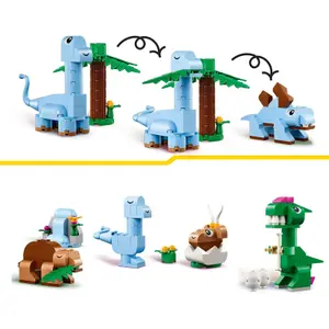 Brinquedos de construção dinossauros criativos classic Lego image-5