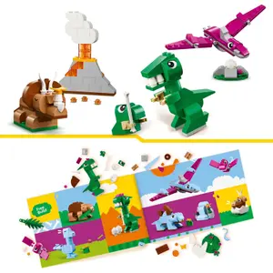 Brinquedos de construção dinossauros criativos classic Lego image-6