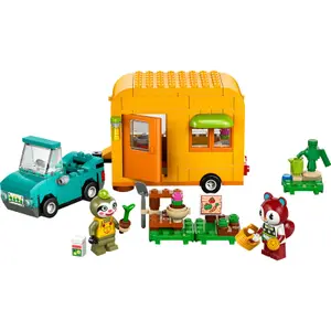 Bauklötze Wohnwagen + Gartenarbeit kreuzend Lego image-0