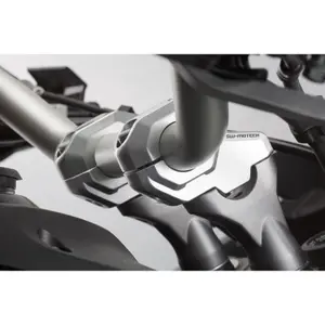 Motorcycle handlebar extensions with offset ⌀ 28 mm h30 mm.22 mm setback SW-Motech image-1