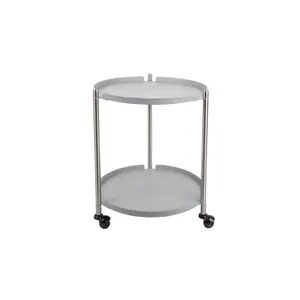 Nickel-plated steel side table Leitmotiv Thrill image-0