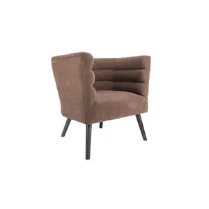 Suede-look chair Leitmotiv Explicit image-1