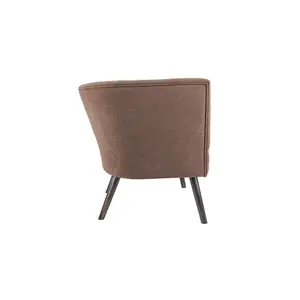 Suede-look chair Leitmotiv Explicit image-2