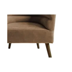 Suede-look chair Leitmotiv Explicit image-3